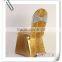Ruffled wedding sequin chair cover