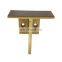 Low price building hardware stainless steel wall shelf good brass shelf bracket