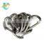 80*8mm D type Safety Carabiner, 24KN snap hook spring hook plated Black Coated, wire gate hook