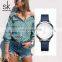 SHENGKE SK Elegant Ladies Wristwatch Soft Leather Band Simple Dial Japan Quartz Movement Watches Custom Logo Watch  OEM K0048L