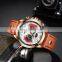 NIBOSI Watch Chronograph Sport Mens Watches Quartz Clock Leather Male Wristwatch Relogio Masculino Fashion Gift for Men