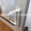 Aluminum alloy sliding doors seal the balcony and the kitchen