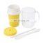 Hot Selling Best Pink Juice Eco Customized Logo Reusable Plastic Straw Smoothie Cups Lids