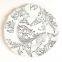 13 inches Home Decorative Wedding Catering Gold Glass Charger Plate Wholesale