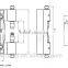 Interior doors concealed hinges 180 degree hinge