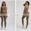 New Arrival Sexy Soft Women Thin Strap Cross Back Bra High Waist V Back Legging Pants Sports Yoga Gym Workout Suit Set Outfit