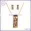 316L stainless steel Necklace and Earrings Jewelry Set