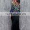 Long Sleeve Digital Printing Crepe Cheap Muslim Dress