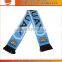 2015 custom football fan scarf,jacquard kniting pattern scarf