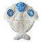 Suitable for autumn winter Double layer cut hair Royal Velvet Blue Dolphin pet clothes