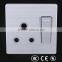 E series European type UK type south africa type socket with switch