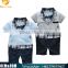 2016 New Arrival Baby Boy Kids Clothes Handsome Boy Jumpsuit Boy Lapel Rompers