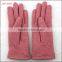ladies fashion pink woolen hand gloves manufactory