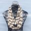 Wholesale Double Layer Jersey Knitted Chevron Infinity Scarf