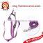 Pet supplies pet leashes pet harness with polyester reflective harness pet leashes wholesale