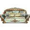 Luxury royal design living room sofa set european antique castle style sofa hand carved sectional sofa