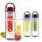 China Manufacture Plastic Water Drinking Bottle with Fruit Infuser