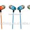 Factory price EL wire earphones with mic for calling and sound effect