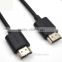 High speed black white 1.4V 2.0V hdmi cable male to male cable with Ethernet , supports 3D 4K hdmi cable 1m 2m 3m 5m 10m length