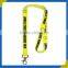 Custom logo smooth nylon detachable blank buckle lanyards