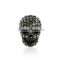 925 Diamond Sterling Silver Skull Designer Finding Pave Diamond Beads,Diamond Fashion Beads Wholesaler