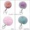 PomPom Cell Phone Car Handbag Charm Rabbit Fur Ball Keychain/