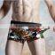 Men's underwear comfortable, breathable waist boxer printing fork sexy underwear corners tide of young men's underwear