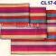 CL17-60(19) March promotion big sale colorful line African high quality new Aso oke headtie handcut three pieces aso oke headtie