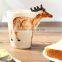 3D animal shape Hand painted Giraffe cup, Giraffe mug,Giraffe Cow Monkey Dog Cat Camel Elephant cup
