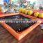 inflatable swimming pools with net play on water