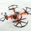 Headless mode 2.4G 6-axis micro quadcopter with LED lights.