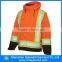 Hi vis reflective safety jacket parka workwear with 3M tape