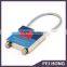 Low MOQ colorful epoxy square shape cable lock keychain