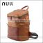 Best Genuine Top Layer Cow Leather Canvas Backpack Mens Travel Bag