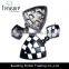 korean fashion accessories black and white triangle drop earrings jewelry for women fashion jewelry