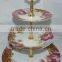 Ceramic cake stand 3 tiers,European-style Cake Display Stand