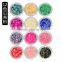 12 Colors Nail Art 3d nail art decorations Powder Crushed Sea Shell glitter Tips