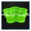 green cute shape collapsible silicone storage box for car