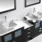 72"double bowl vessel sink combined bathroom vanity