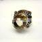 Citrine Cut 925 Sterling Silver Ring, Yellow Antique Fashion Gemstone Jewellery, Designer Oxidized Silver Handmade Jewelry