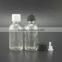 60ml clear glass dropper bottles