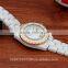 2016 BOSCEN Ladies Fashion White Ceramic Crystal Diamond Watches 3atm Water Resistant