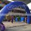 2016 NEW design mini inflatable rain bown blue racing arch