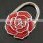 2016 New Rose Flower Scarf Folding Purse Handbag Bag Accessories/ Table Top Bag Holder Tea Bag Hanger