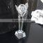 New design crystal hand shaped trophy on sale