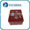 Christmas rectangle gift metal tin boxes set