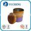 Custom two layers round tin can with various colors, metal tin box