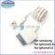 3in1 round samsung ios phone usb charge cable