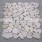 wooden white marble mosaic tiles