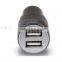 Portable dual usb car charger 2a micro usb car charger, creative design car chargers luxury